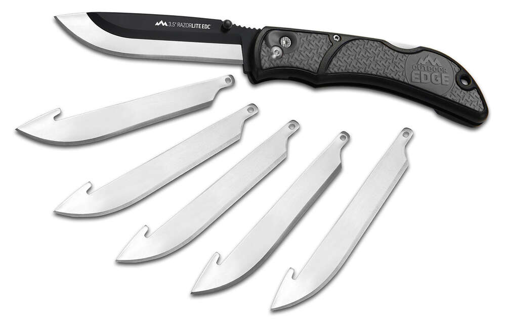 Knives Outdoor Edge Razor EDC Lite OD EDGE RAZOR-EDC LT 3.5" 6 BLDS GRY